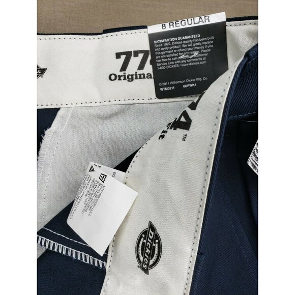 Dickies Original Fit Women’s Mid-Rise Blue Pants – Wrinkle-Resistant 8 Regular - Picture 7 of 12